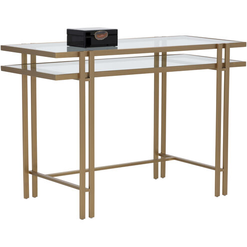 Lizette 43.75 X 19.25 inch Clear / Gold Desk